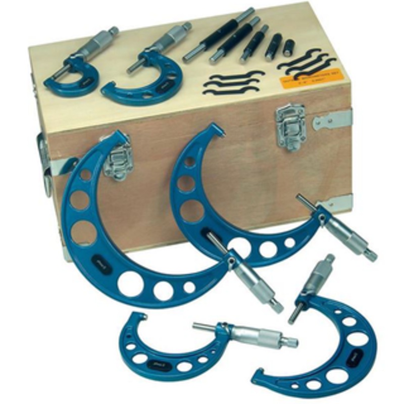 Phase II 0-6 .0001 Grad. Precision Outside Micrometer 6 Piece Set – 107-032