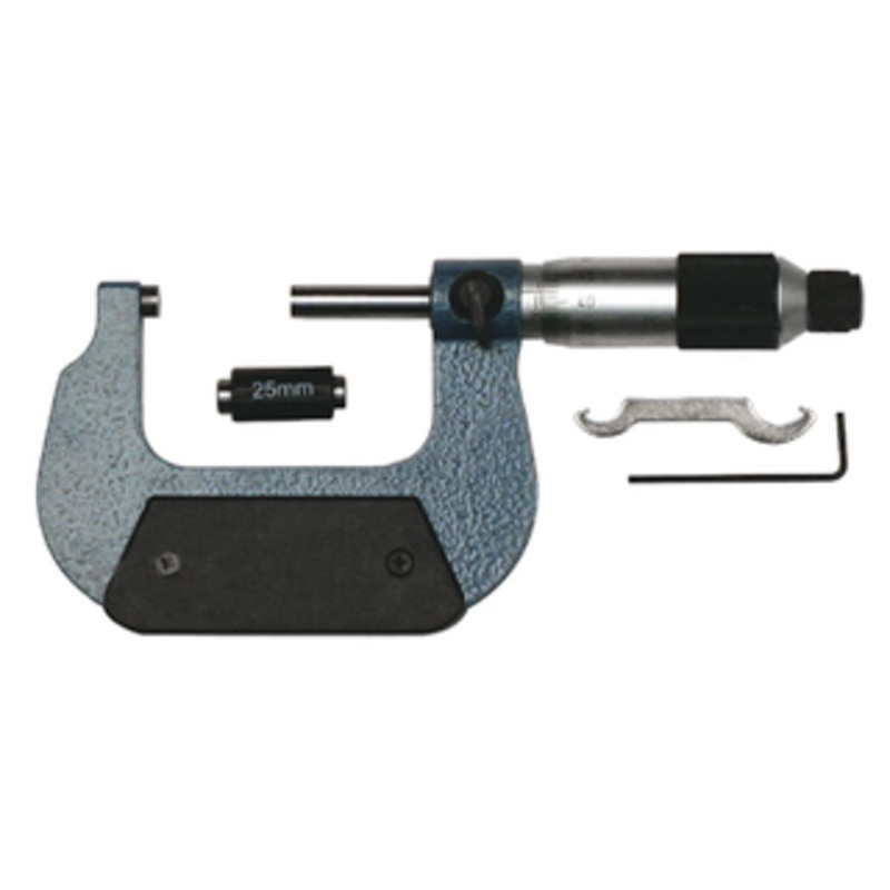 Precise Flat End Spindle Outside Micrometer, 25-50mm Range – M-126