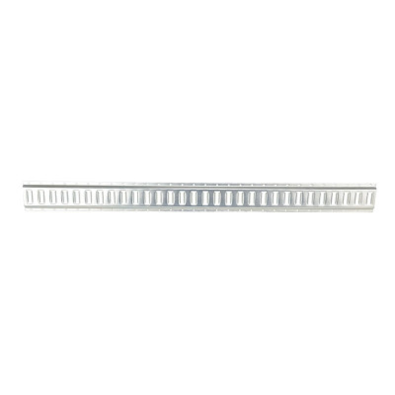 Steel Zinc Plated E-Track, 5 Ft. Length, 1 Pack, Gray
