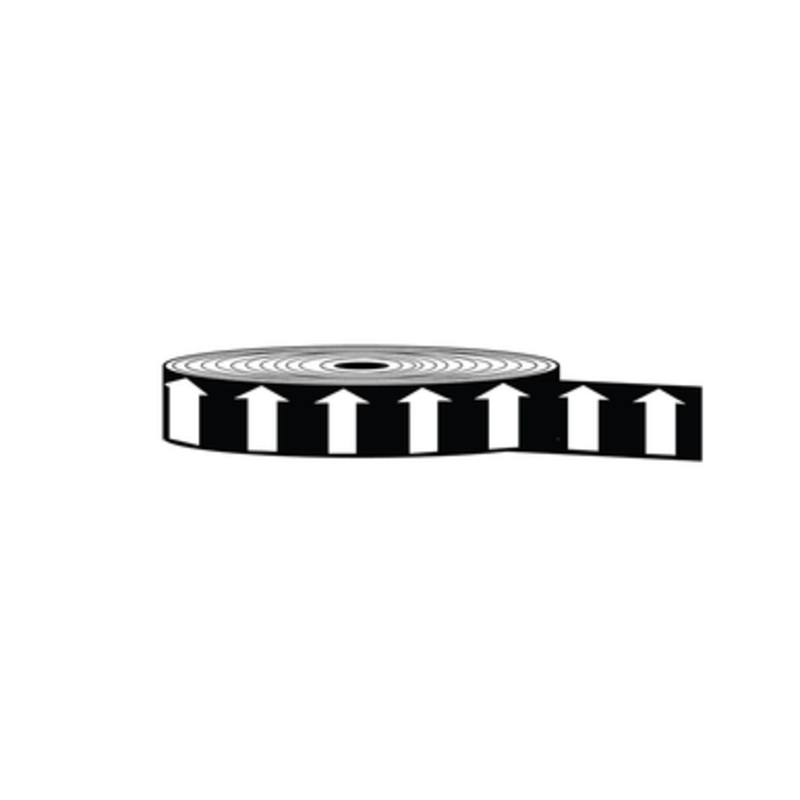 Arrow Banding Tape 1 x 30yd White on Black (ABT-1-WM)