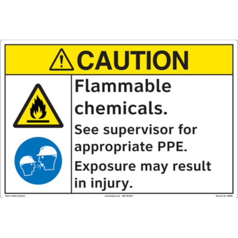 CAUTION/Flammable Chemicals (FM206-)