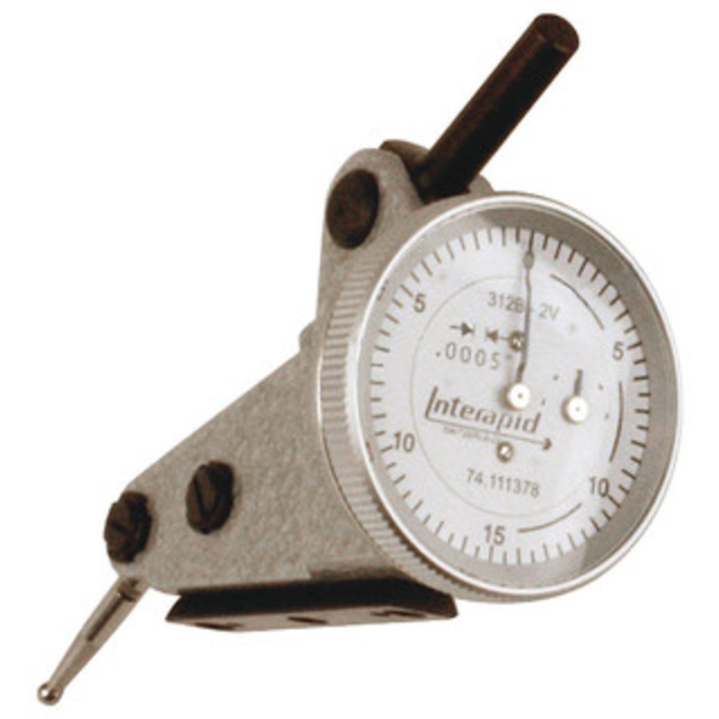 Interapid Vertical Dial Test Indicator, 0 – 0.060 Range, 0-15-0 Reading – 312B-2V