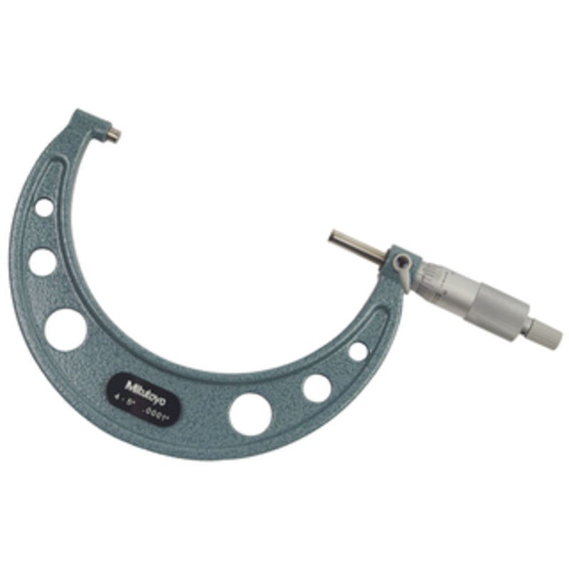 Mitutoyo Flat End Spindle Outside Micrometer, 4-5 Range – 103-219