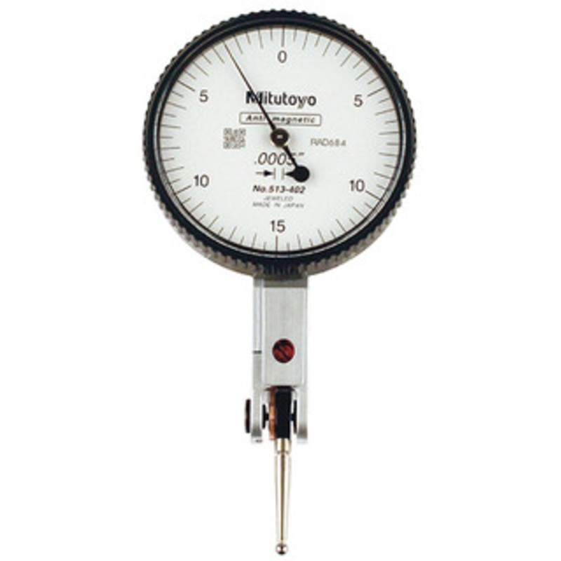 Mitutoyo Horizontal Dial Test Indicator, 0 – 0.030 Range, 0-15-0 Reading – 513-402-10E