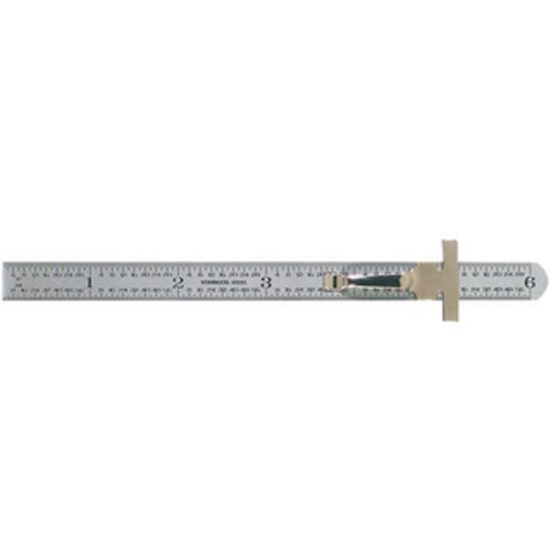 Precise 6 Flexible Round End Rule w/Pocket Clip
