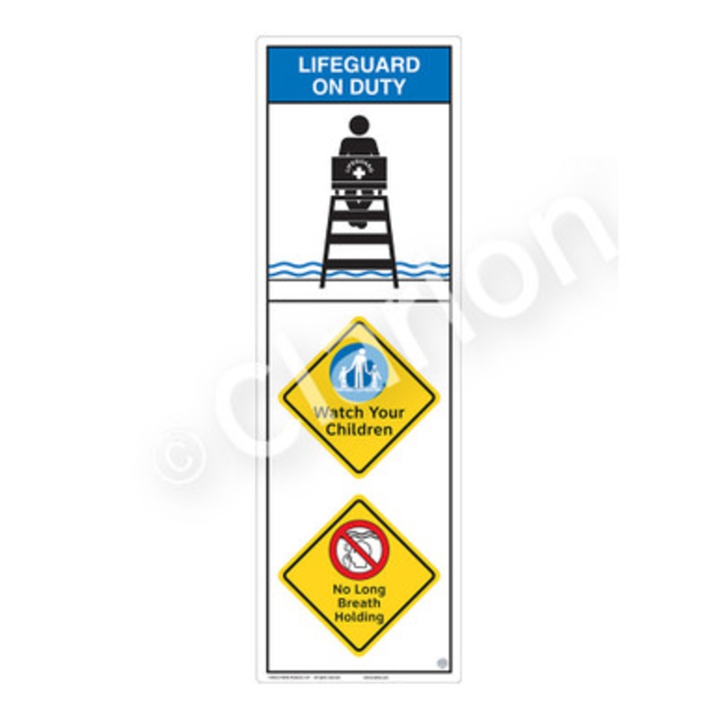 Lifeguard on Duty Watch Your Children Sign (WSS2313-e)