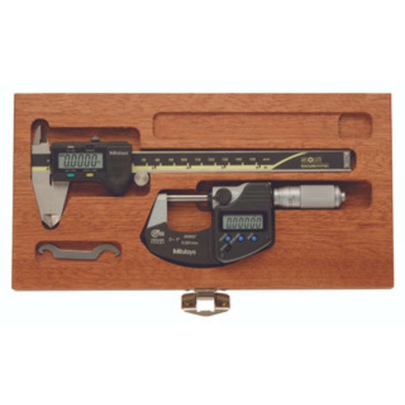 Mitutoyo 6 Digital Caliper & 1 Digital Micrometer Set 64PKA077