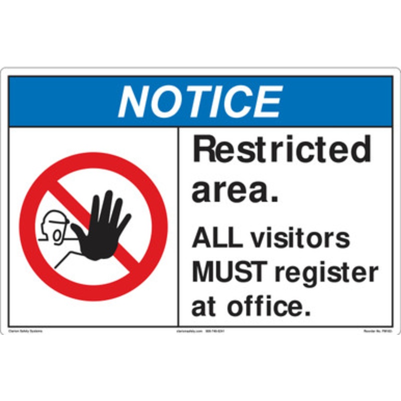 Notice/Restricted area Floor Marker (FM182-)