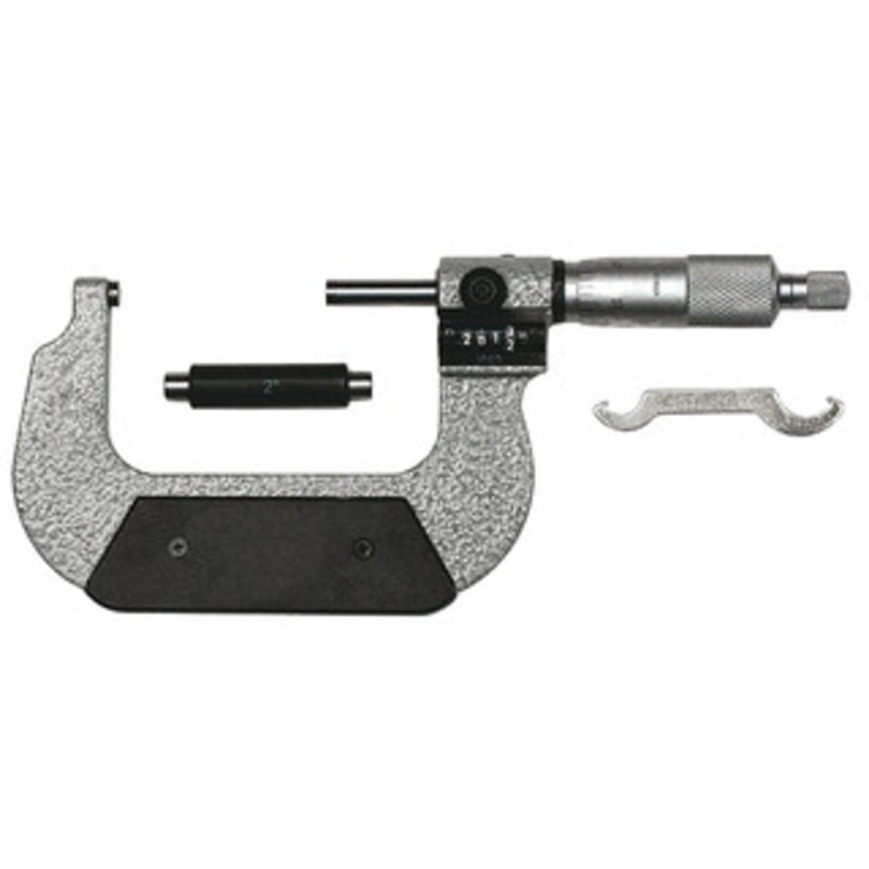 Precise Flat End Spindle Outside Micrometer, 2 – 3 Range – C-193-013
