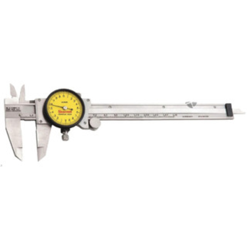 Starrett One-Rev Dial Caliper, 0 – 150mm Range, .02mm Graduation – 120AM-150