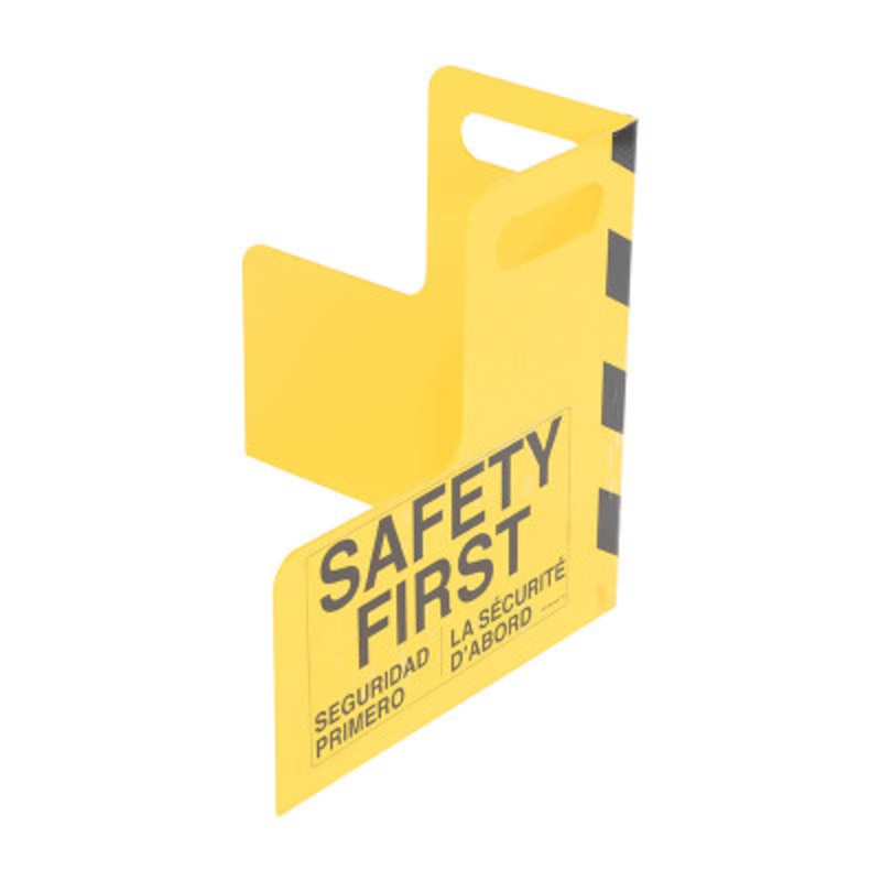 Steel Corner Guard with Handle 16in x 16in, x 16in, Yellow