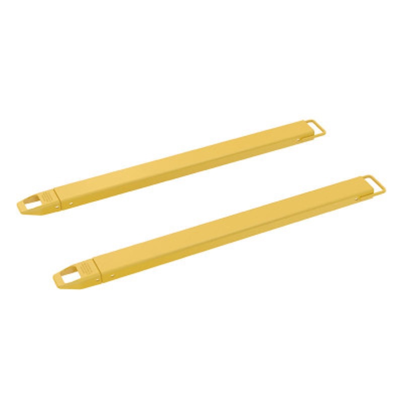 Steel Fork Extensions, 4in x 66in, 4000 lb., Yellow