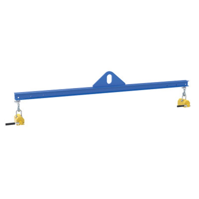 Steel Magnetic Spreader Beam, 96in Length, 1,000 lb., Blue