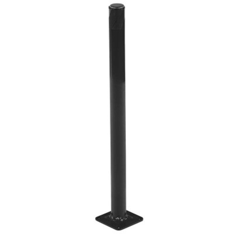 Steel Pipe Safety Bollard, 24in x 1-3/4in, Black