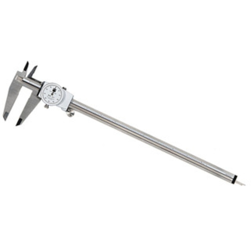TESA Brown & Sharpe White Face Dial Caliper, 0 – 12 Range – 599-579-12