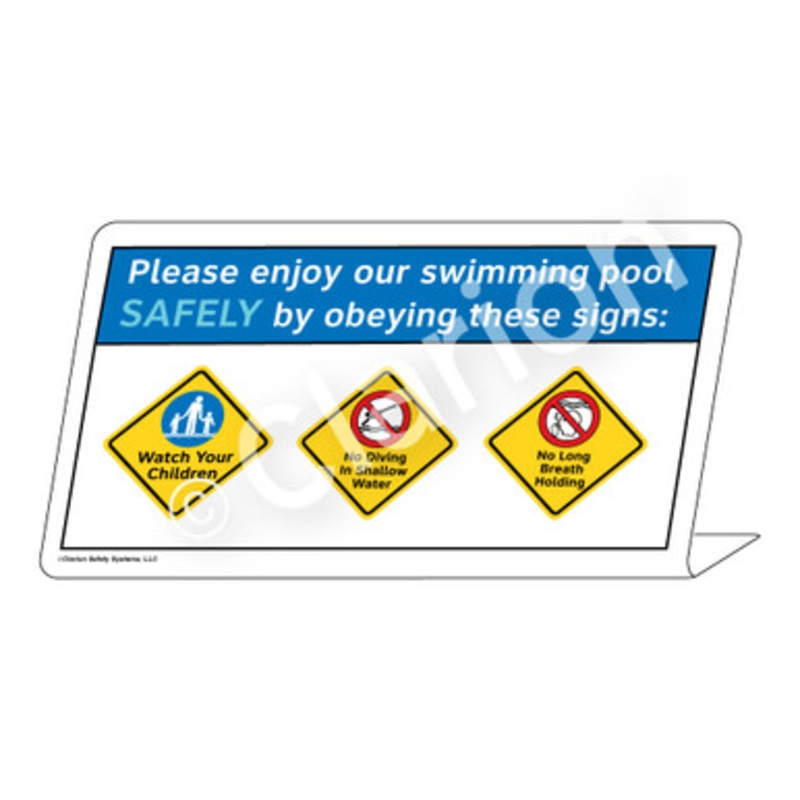 Watch Your Children No Diving No Long Breath Sign (WSS1753-e)