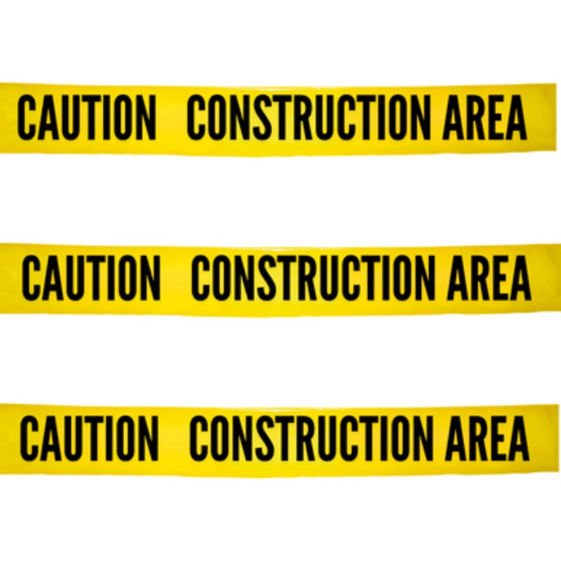 Barricade Tape – Caution Construction Area (BT-3-CCA)