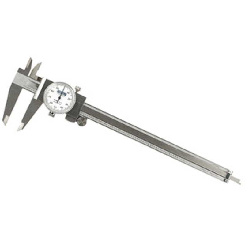 Fowler 0 – 8 Range, White Face Shock Proof Dial Caliper – 52-008-708-0