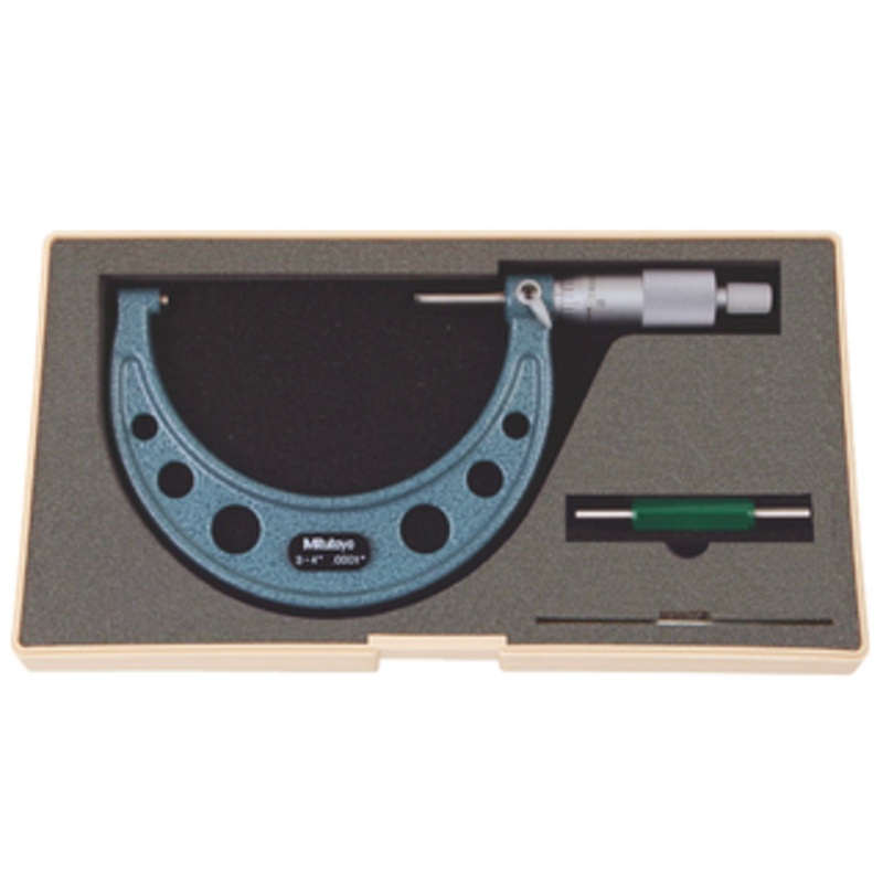 Mitutoyo Flat End Spindle Outside Micrometer, 3-4 Range – 103-218
