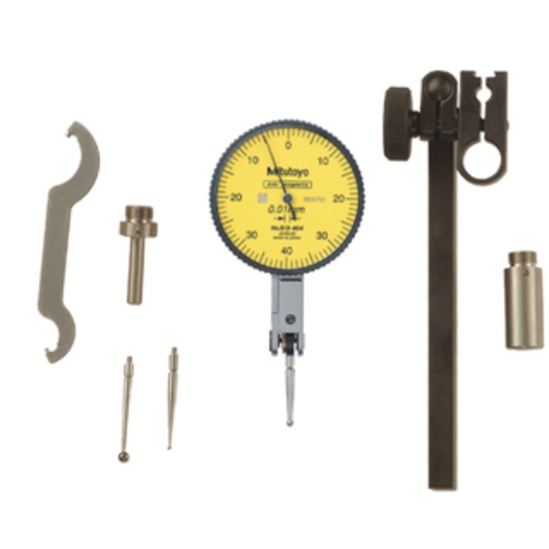 Mitutoyo Horizontal Dial Test Indicator Set, 0 – 0.8mm Range, 0-40-0 Reading – 513-404-10T