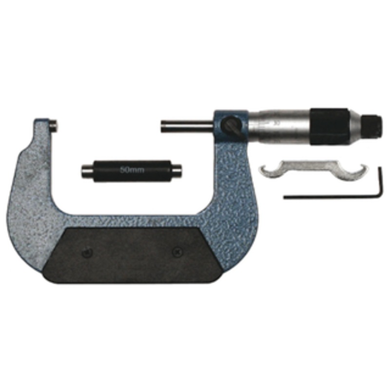 Precise Flat End Spindle Outside Micrometer, 50-75mm Range – M-127