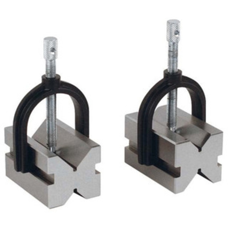 Precise Precision V Blocks & Clamps Set, Matched Pair, 1/4 – 1-1/2 Capacity, 2-3/4 x 1-3/4 x 1-5/8