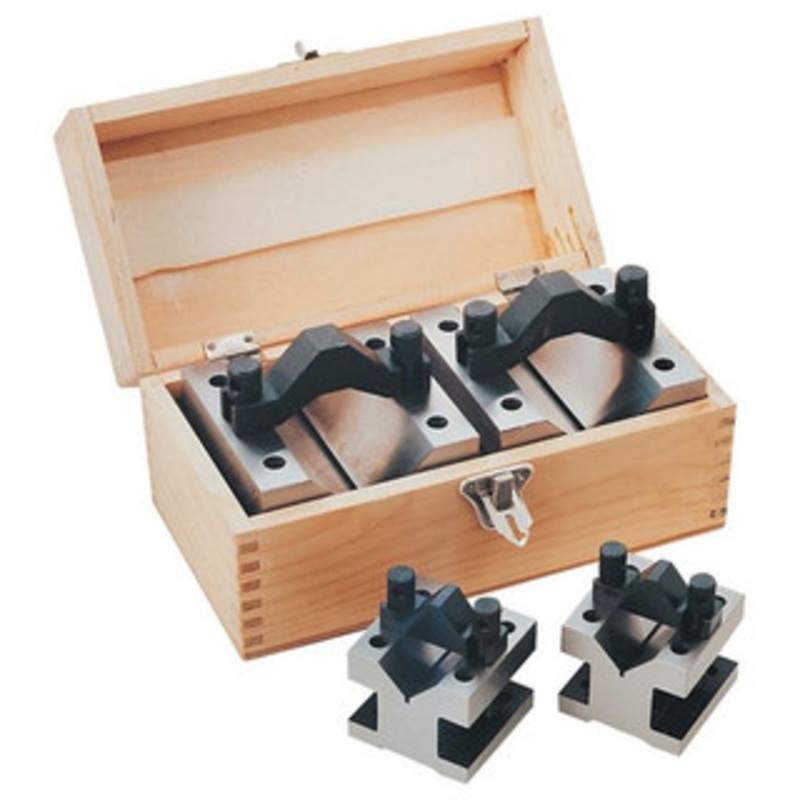 Precise Ultra Precision V Blocks & Clamps Set, 13/64 – 1-3/16 Capacity