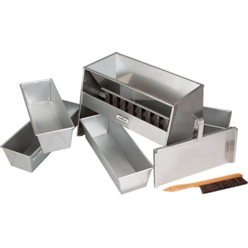 Riffle Sample Splitter with Hopper, 8 Cutes, 2.5in Chutes