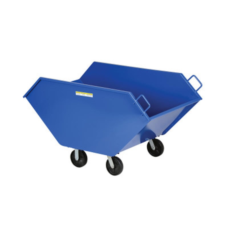 Steel Chip and Waste Trucks 26.7 Cubic Feet, 2000 lb., Blue