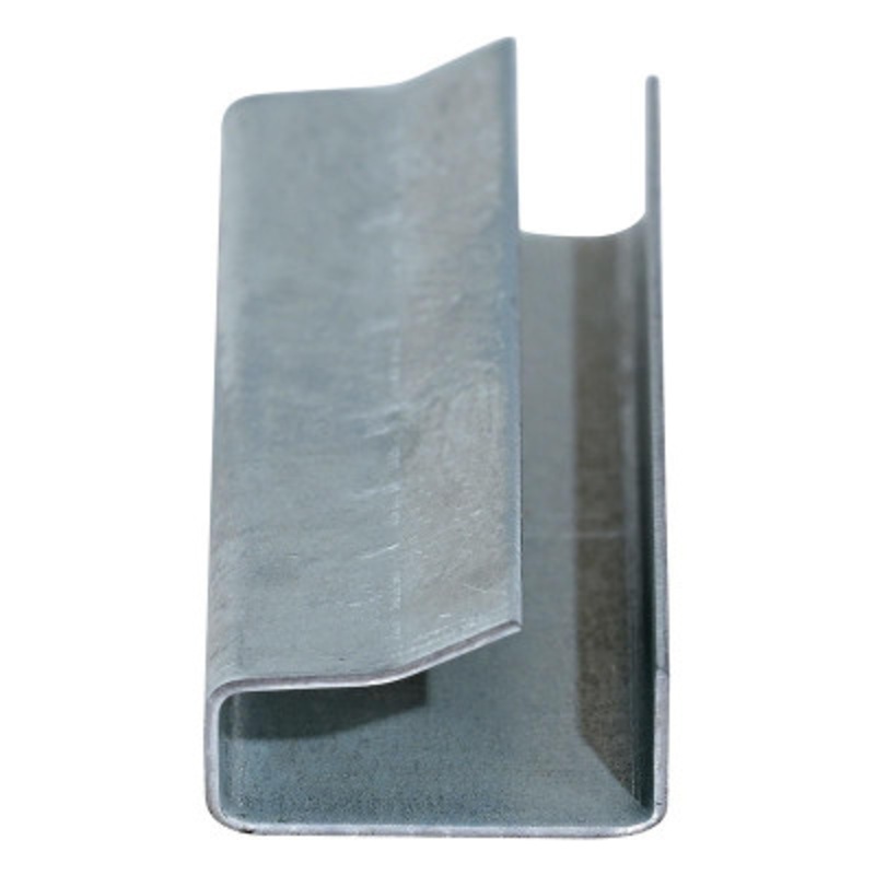 Steel Poly Strapping 1/2in Seals, 1000 Pieces, Gray