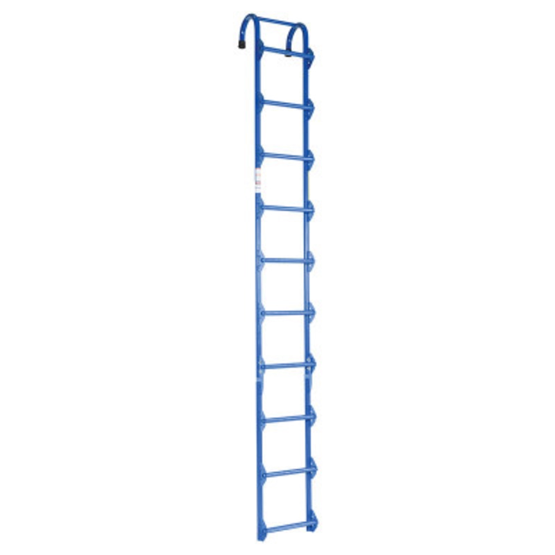 Steel Tank Access Ladder, 10 Ft., 300 lb., Blue