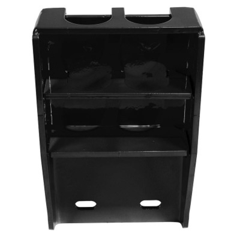 Steel Wall Mount Bracket For Pipe Safety Railing, Black