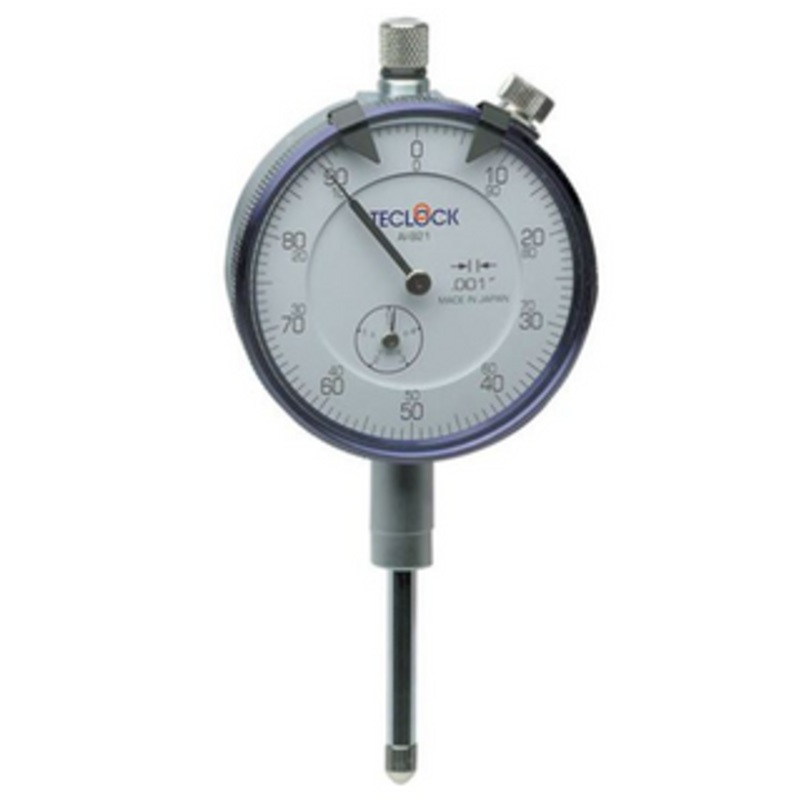 Teclock Precision AGD Dial Indicator, 0 – 1, 2 Dial White Face – AI-921