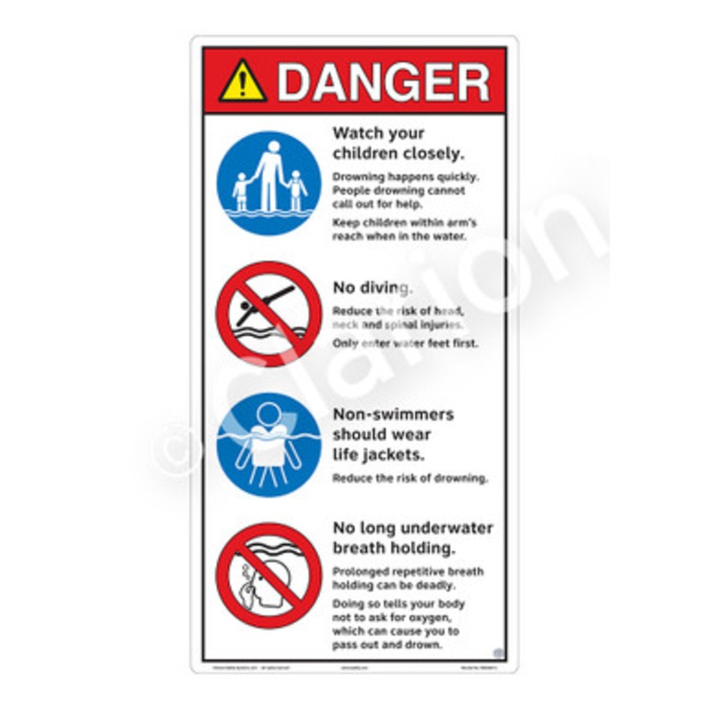 Danger Watch Your Children Sign (WSS3407-e)