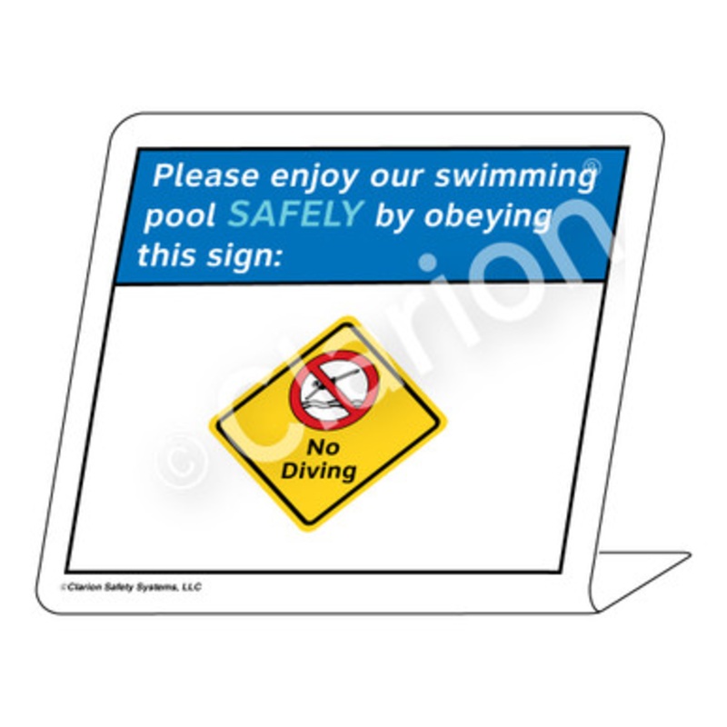 Placard No Diving Sign (WSS1703-e)