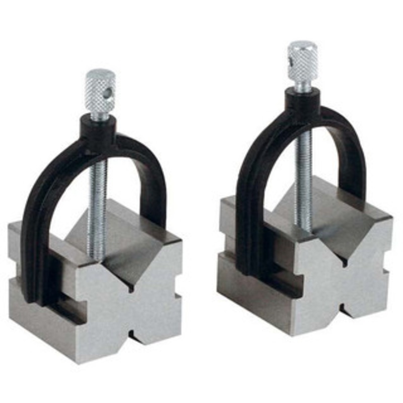 Precise Precision V Blocks & Clamps Set, Matched Pair, 3/16 – 1-5/16 Capacity, 1-3/4 x 1-5/8 x 1-3/8