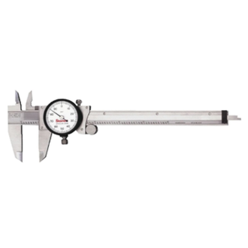 Starrett One-Rev Dial Caliper, 0 – 6 Range, .001 Graduation – 120A-6