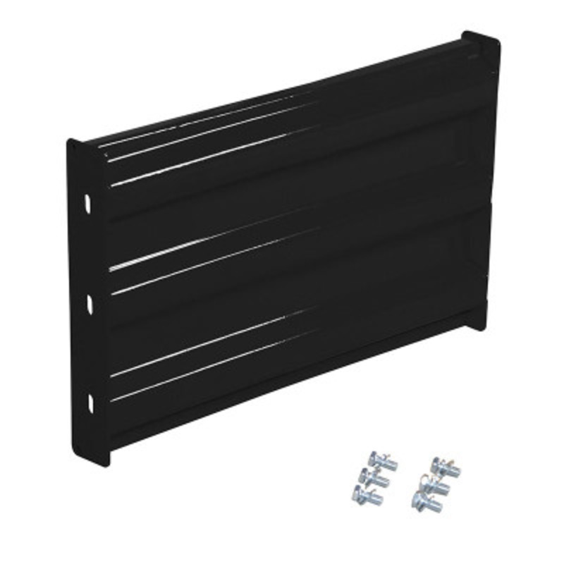 Steel 3 Ribbed Bolt On Style Guard Rail, 24in Length, Black