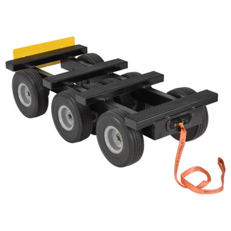 Steel Eight Wheel All-Terrain Dolly 1,400 lb., Black