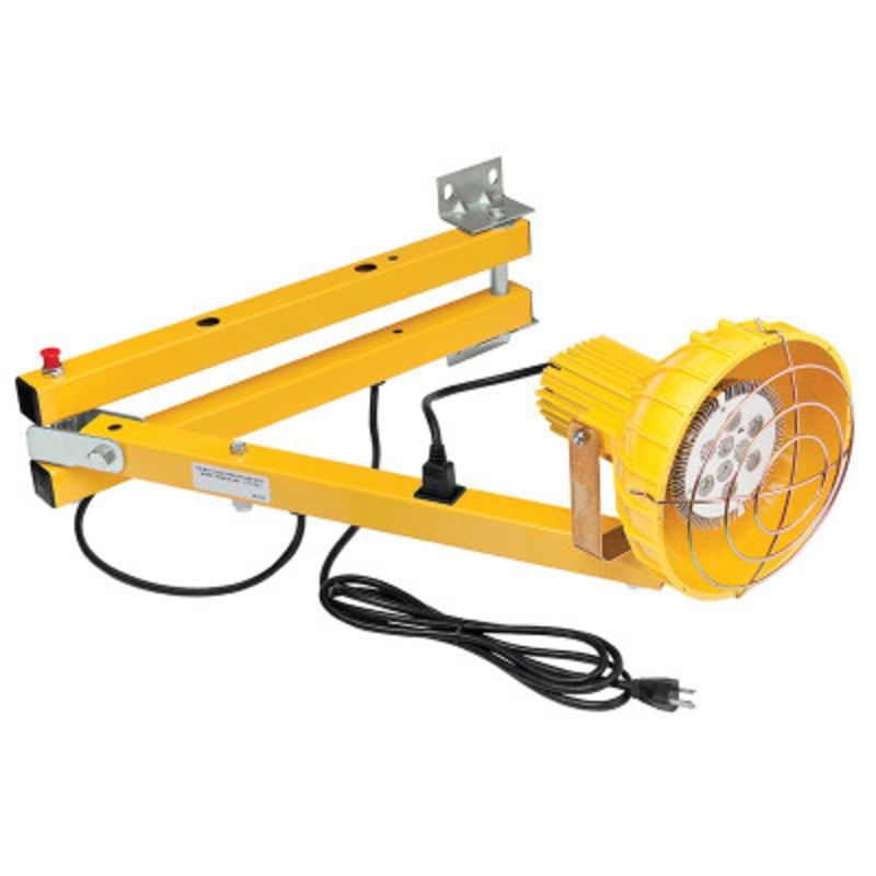 Steel LED Double Strut Loading Dock Light, 60in Length, Yellow