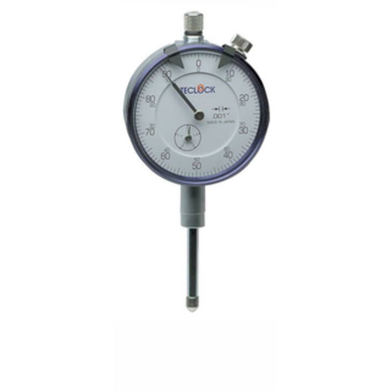 Teclock Precision AGD Dial Indicator, 0 – 1/2, 2 Dial White Face – AI-911