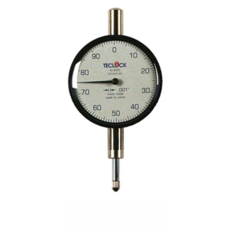 Teclock Precision AGD Dial Indicator, 0 – 1/4, 2 Dial White Face – AI-905