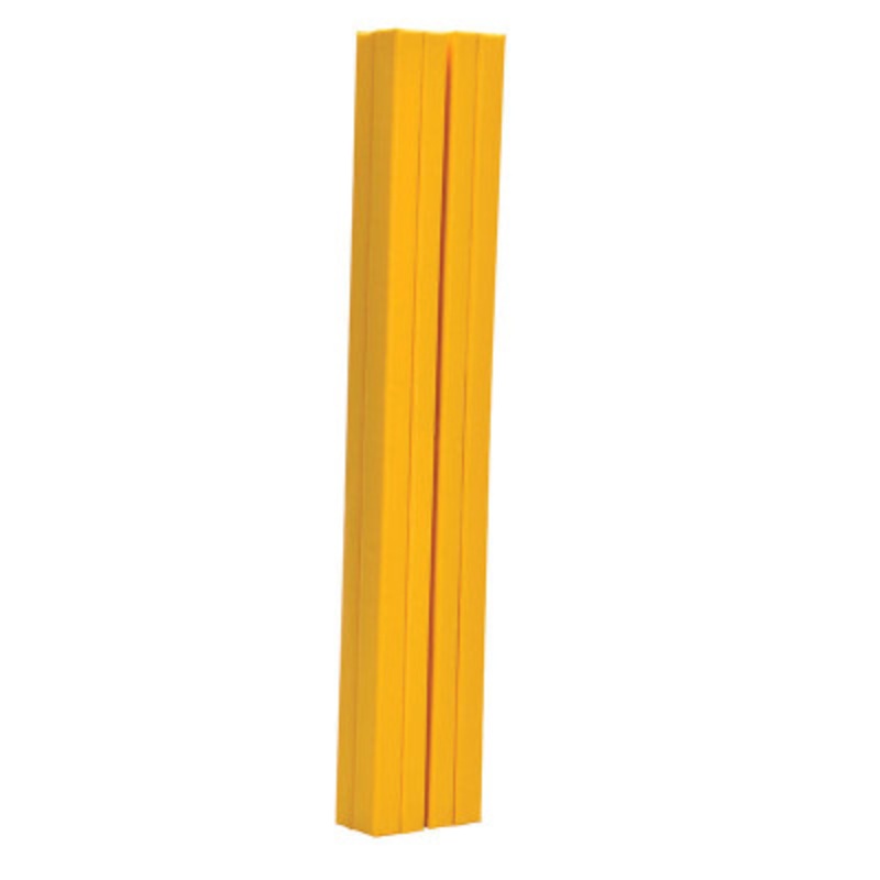 Vinyl Column Protective Pad I-Beam, 6 Ft. x 4in, Yellow