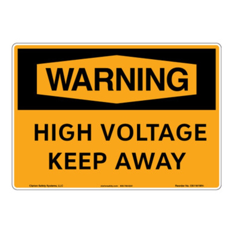 Warning/High Voltage Sign (OS1161WH-)