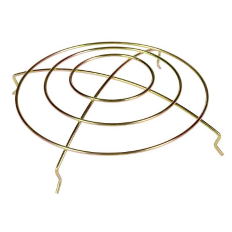 Wire Light Guard Shield 6in Dia. For Loading Dock Light, Gold