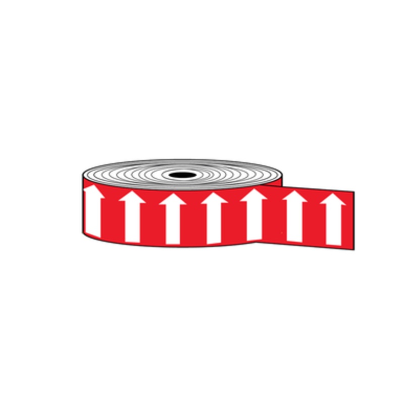 Arrow Banding Tape 2 x 30yd White on Red (ABT-2-WR)