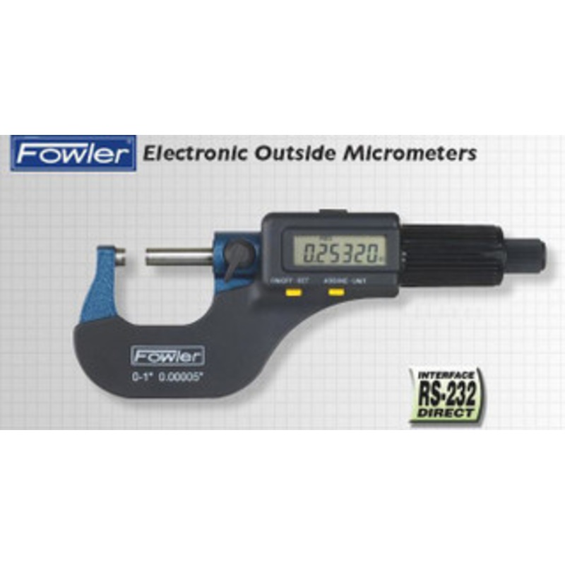 Fowler Electronic Micrometer 0-1/0-25mm