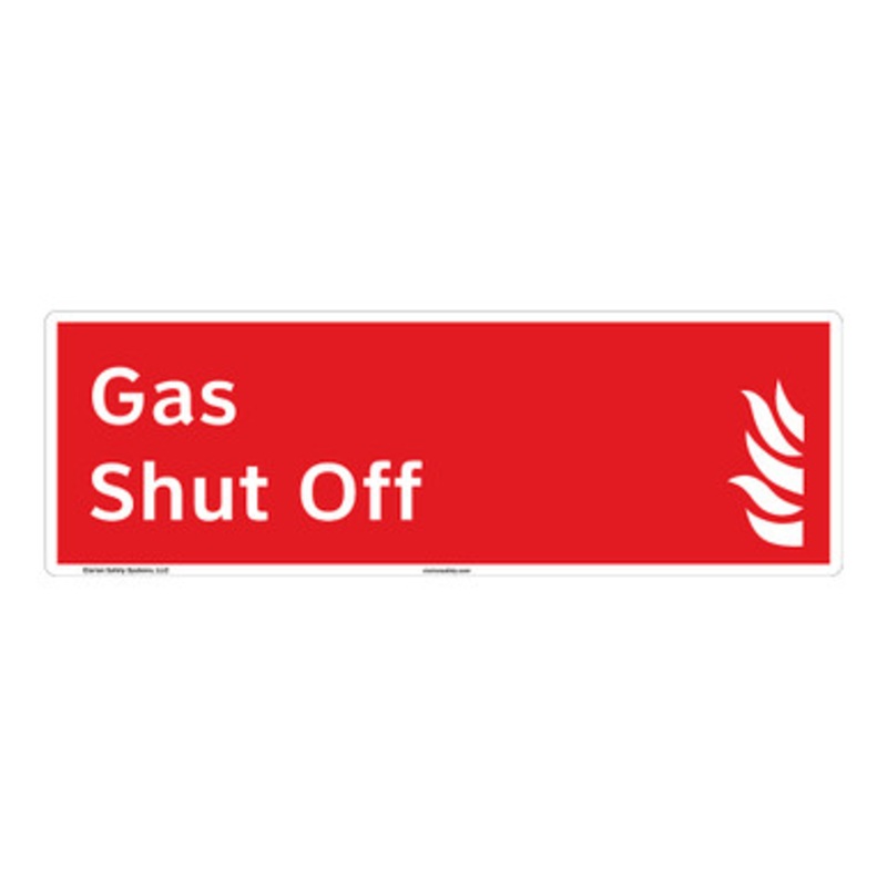 Gas Shut Off Sign (F1029-)