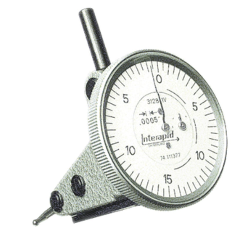 Interapid Vertical Dial Test Indicator, 0 – 0.060 Range, 0-15-0 Reading – 312B-1V
