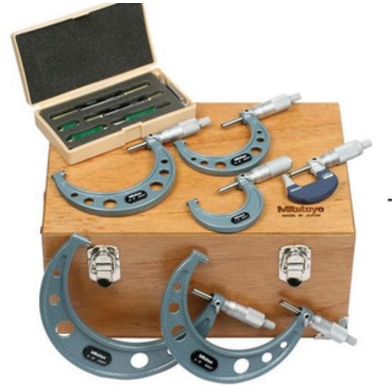Mitutoyo 103-907-40 Outside Micrometers 0-6 Set